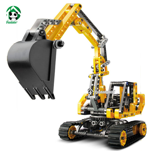 Toy Building Blocks Excavator