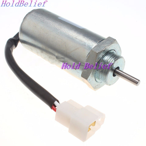 Fuel Shutoff Solenoid 12V For JCB Mini Excavator 8080/8055 ZTS/8065 RTS/8085