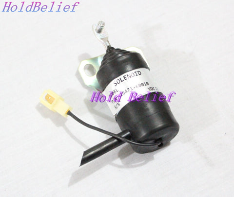 Stop Solenoid 15471-60010 12V for Kubota Excavator KX161-2 KX101 KX151 V2203