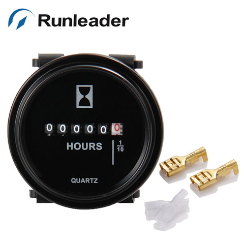 Round Mechanical Hour Meter